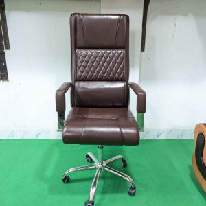3 Part Boss Chair - Coffee Colour